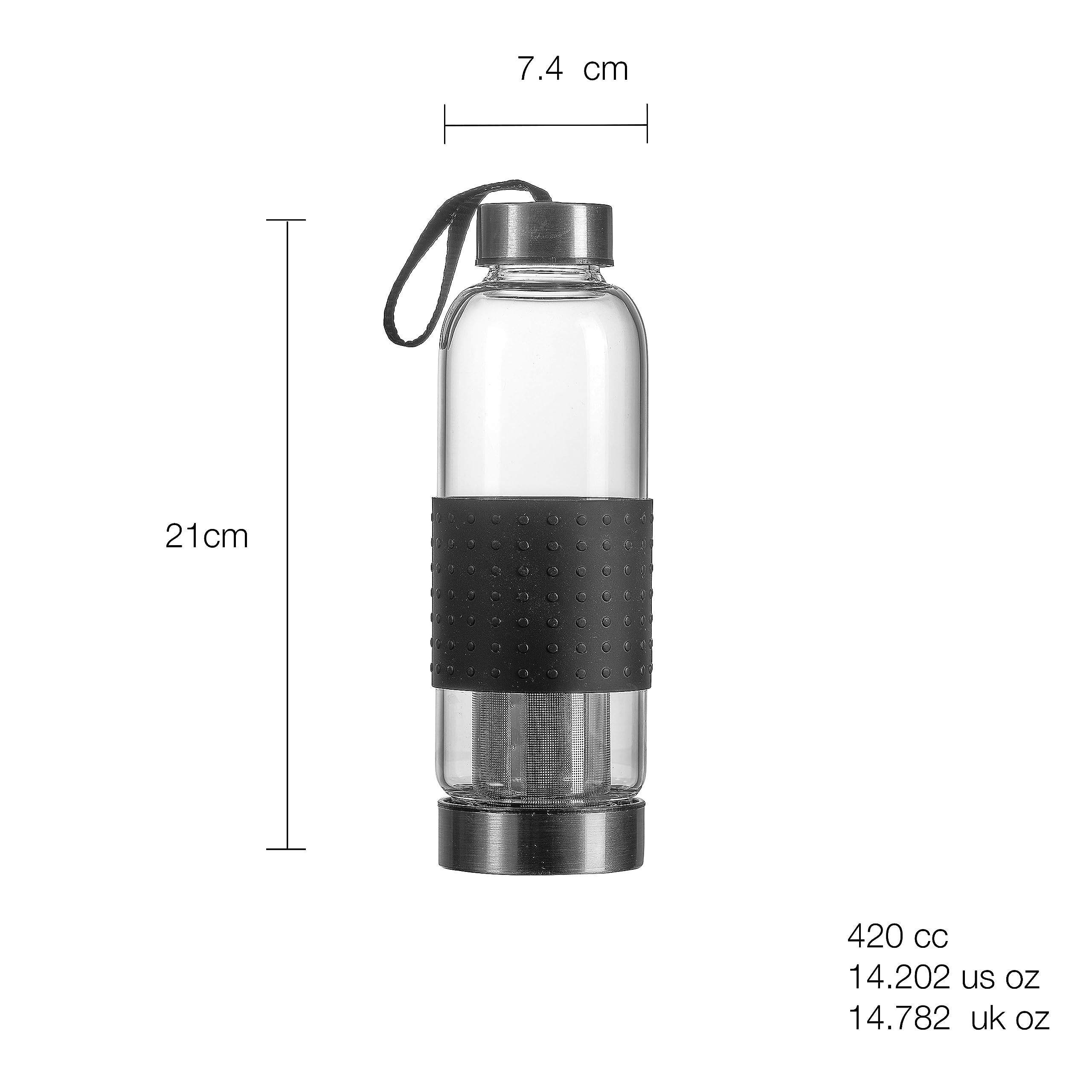 pasabahce-aroma-420-ml-glasflasche-trinkflasche-mit-filter image 3