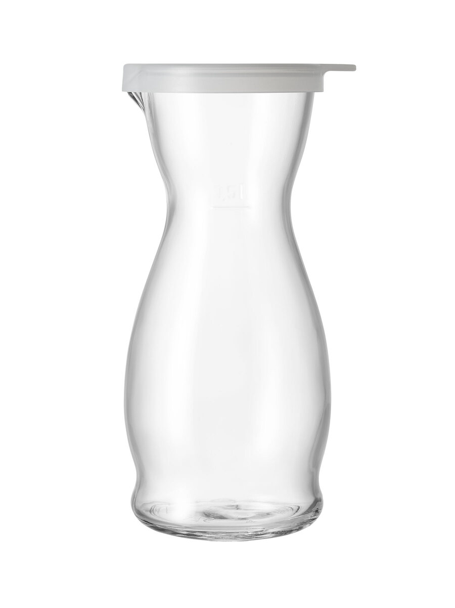 borgonovo-indro-karaffe-0-5-l-glas-mit-deckel-transparent image 2