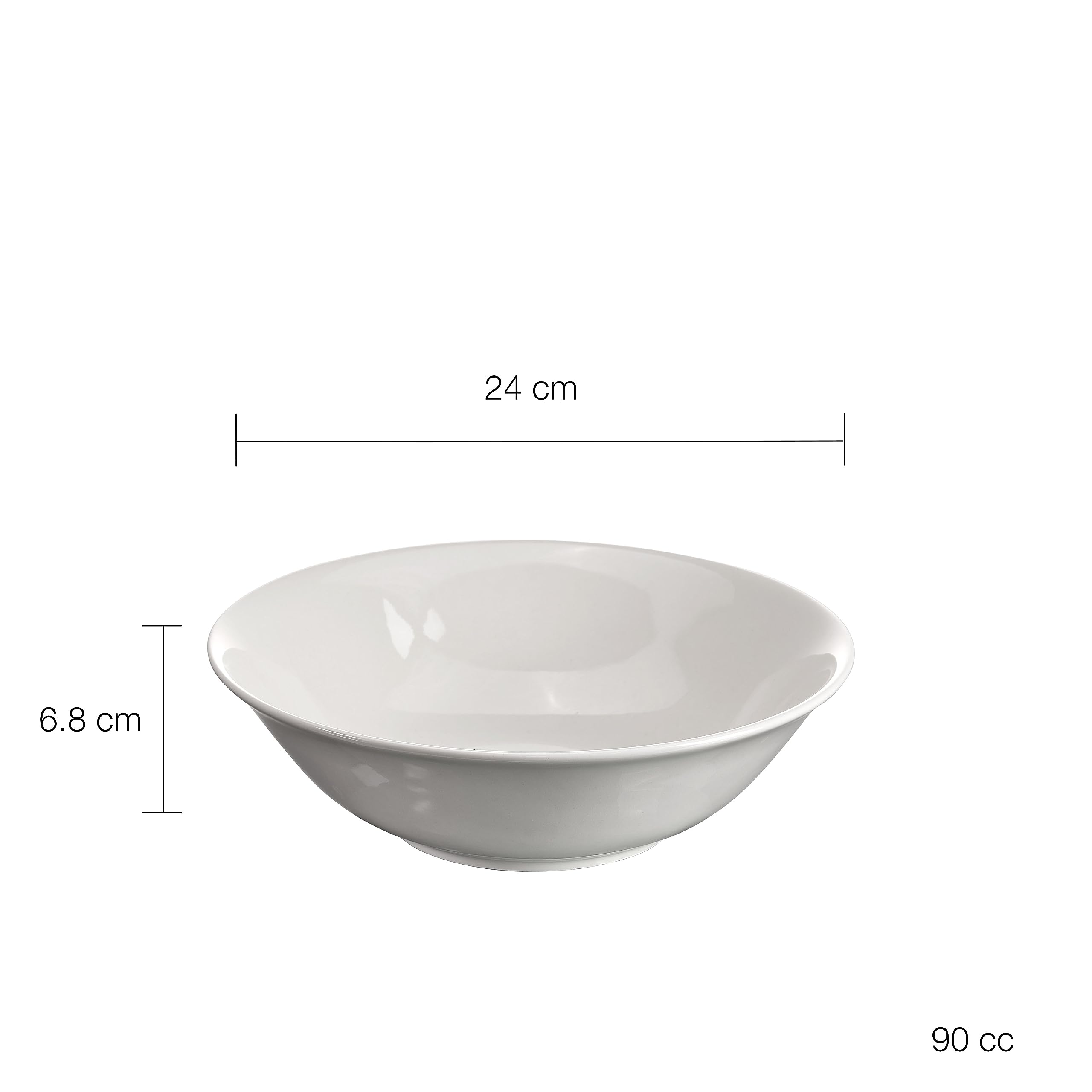 pasabahce-flatware-sets-porzellansch-sseln-24cm-wei-4er-set image 2