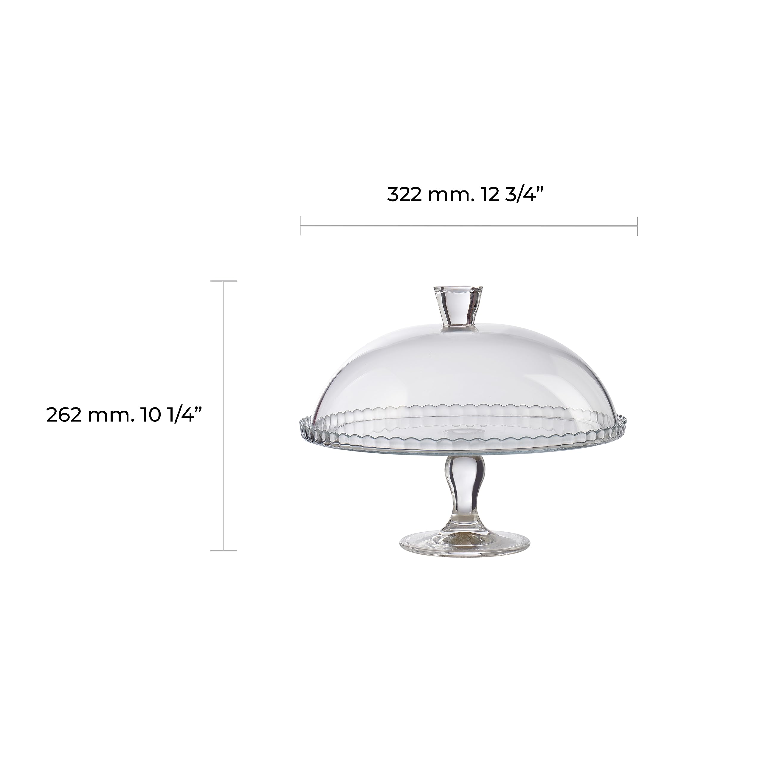 pasabahce-tortenplatte-mit-kuchenglocke-glas-32-cm image 2