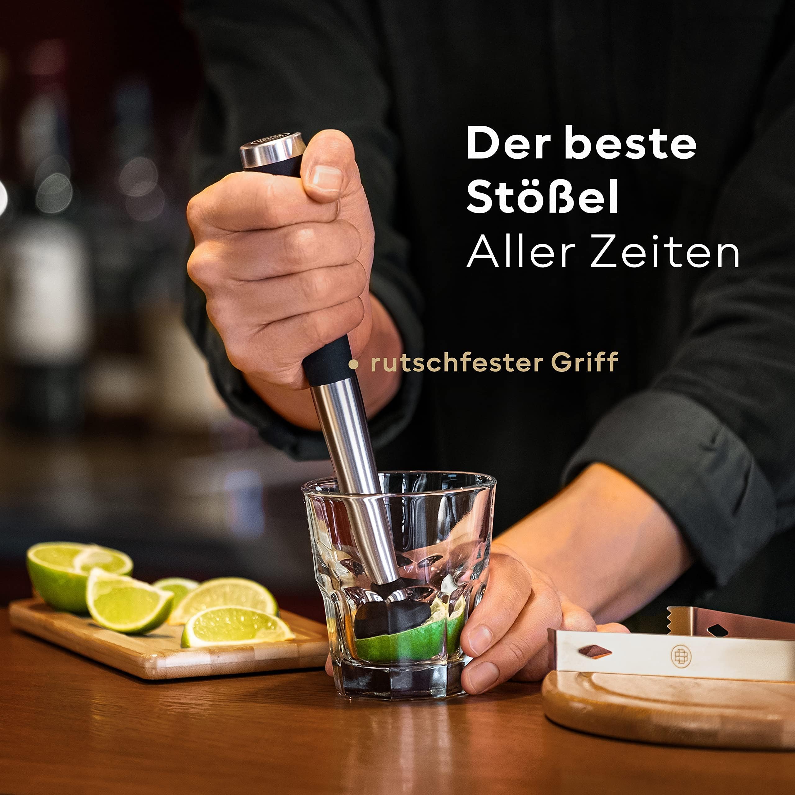 bardeluxe-boston-shaker-cocktail-set-5-teilig-silber-750ml image 5