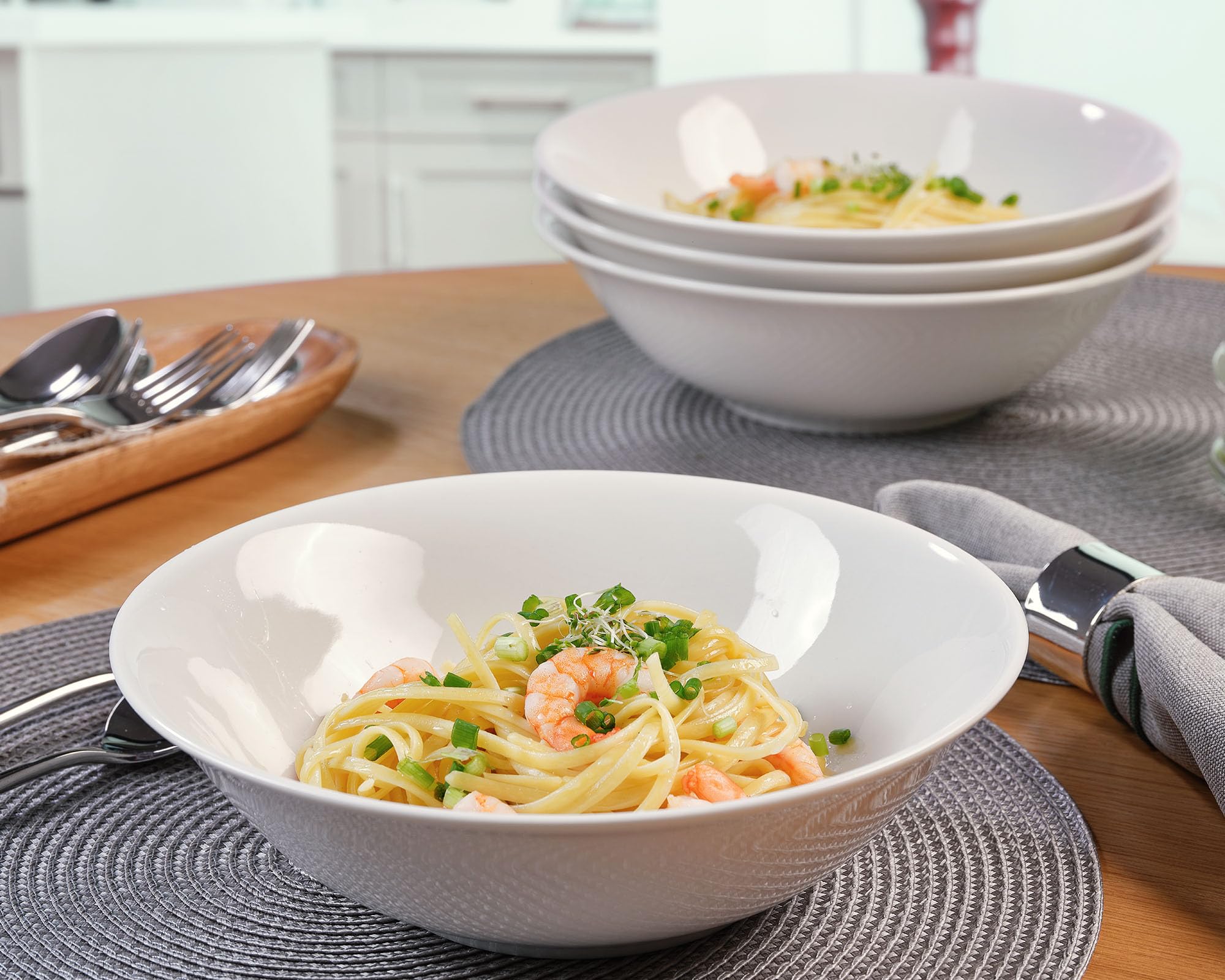 pasabahce-flatware-sets-porzellansch-sseln-24cm-wei-4er-set image 4
