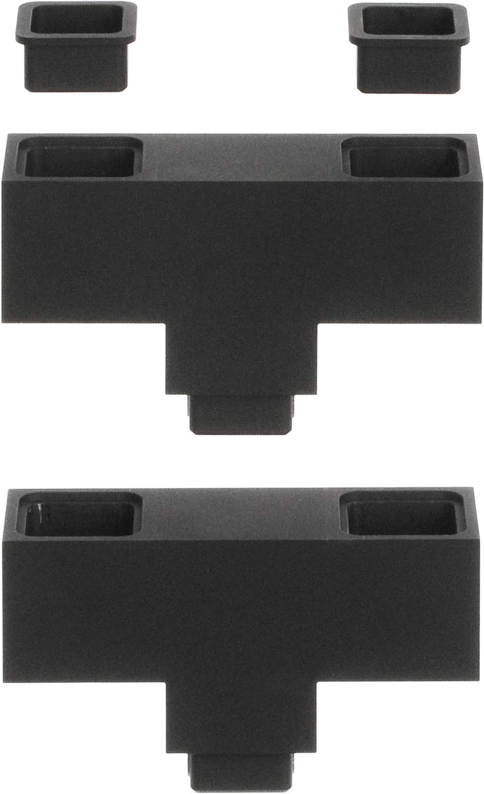 carl-mertens-bricks-modularer-kerzenleuchter-schwarz-mit-kerzen image 1