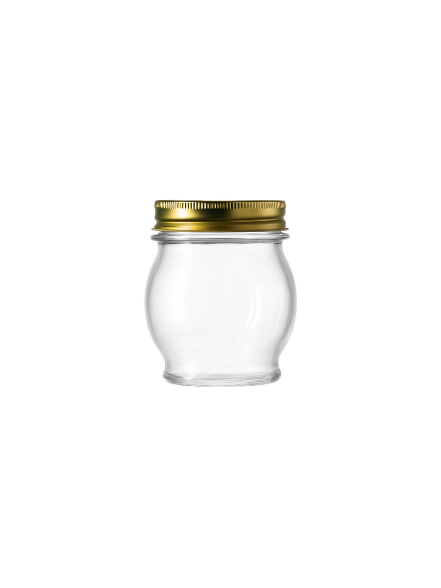 borgonovo-l-ortolano-einmachglas-314-ml-mit-golddeckel image 2