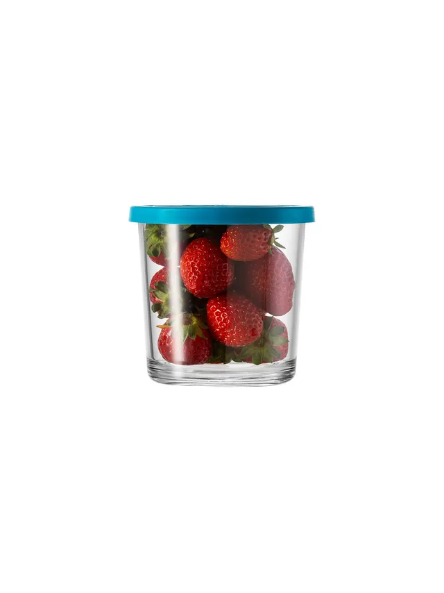 borgonovo-igloo-800-vorratsdose-glas-800-ml-blauer-deckel image 1