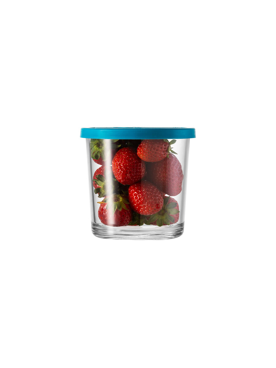 borgonovo-igloo-800-vorratsdose-glas-800-ml-blauer-deckel image 1