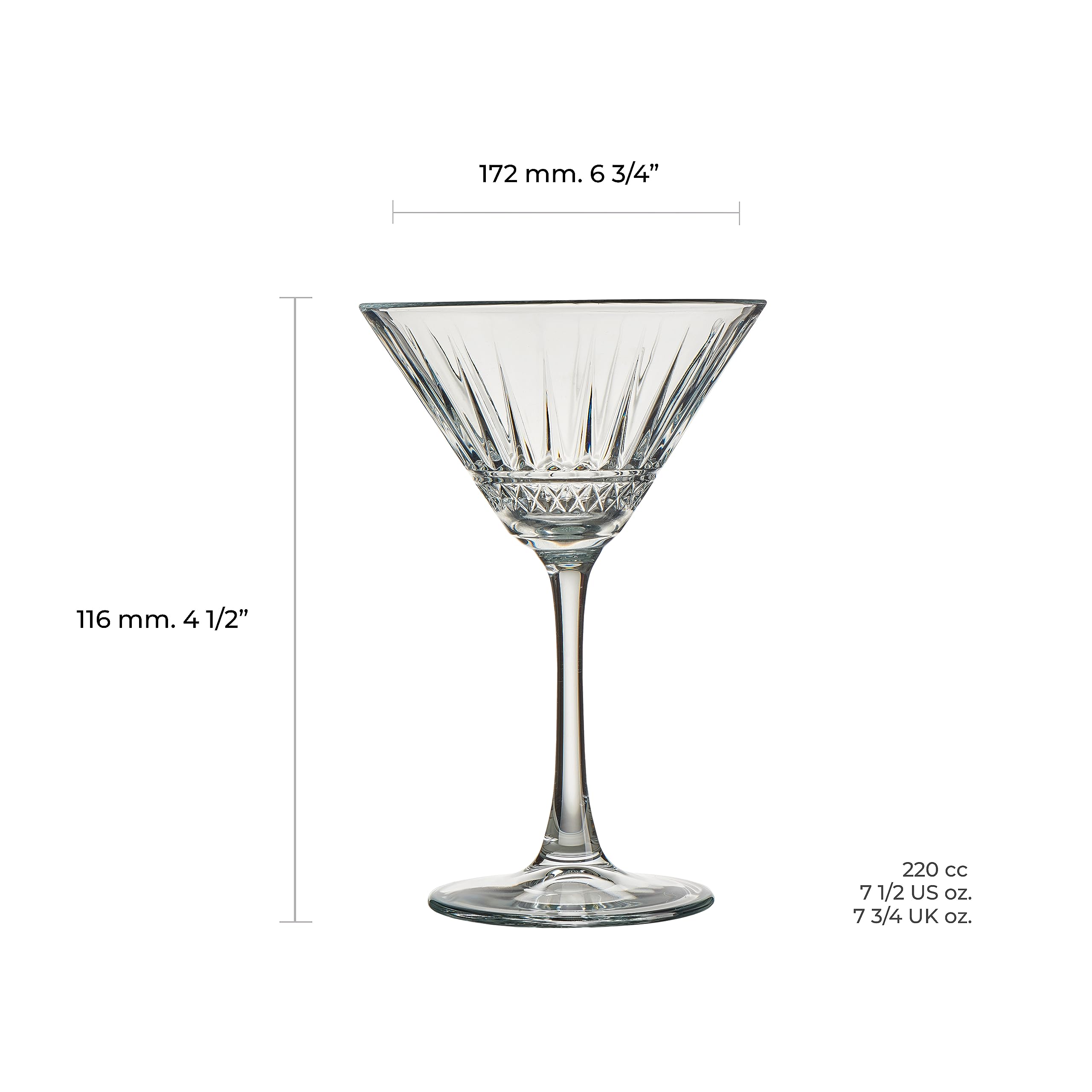 pasabahce-elysia-cocktail-champagnerglas-set-4-st-ck-220-ml-art-deco image 2