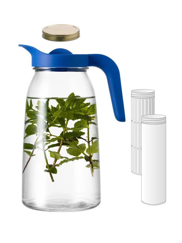 borgonovo-flexy-brocca-2000-4in1-2l-wasserkrug-mit-k-hler-und-infuser image 1