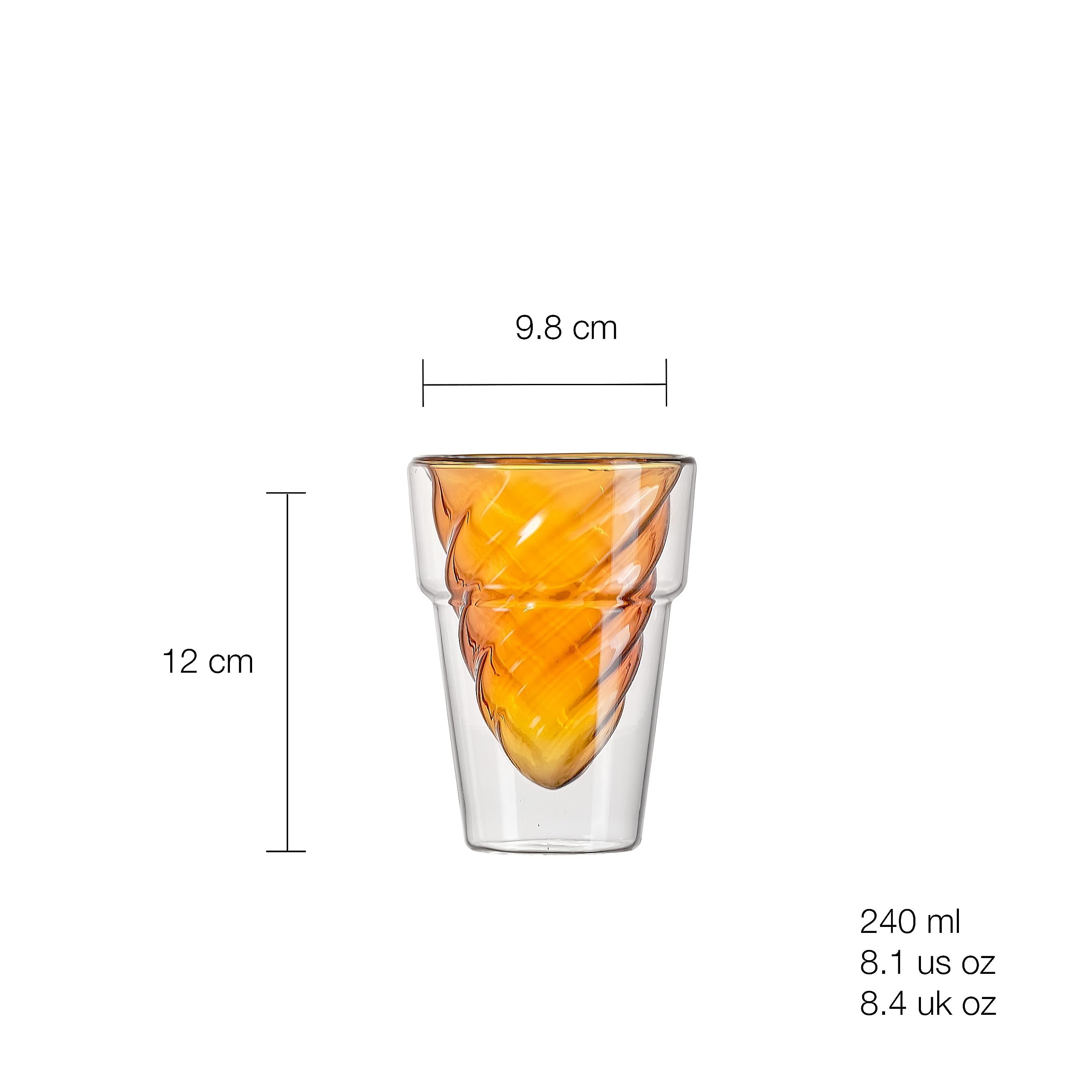 pasabahce-allegra-doppelwandiger-becher-240-ml-bernstein image 2