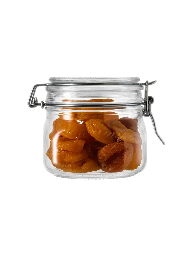 borgonovo-gourmet-primizie-vorratsglas-500-ml-eckig-mit-metallverschluss image 1