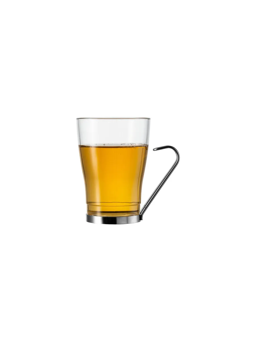 borgonovo-debora-320-cappuccino-glas-320-ml-metallgriff image 1