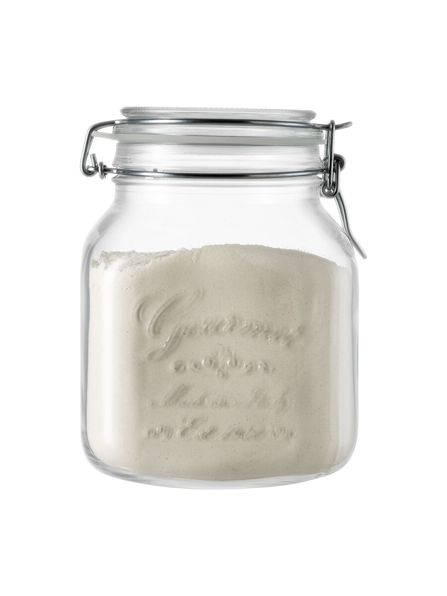 borgonovo-gourmet-ermetico-b-gelglas-1-7-l-eckig-vintage image 1