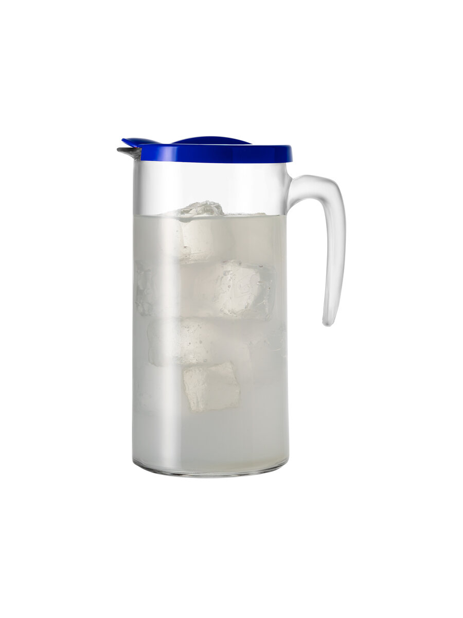 borgonovo-indro-1100-karaffe-glas-1-2-l-mit-rotem-deckel image 3
