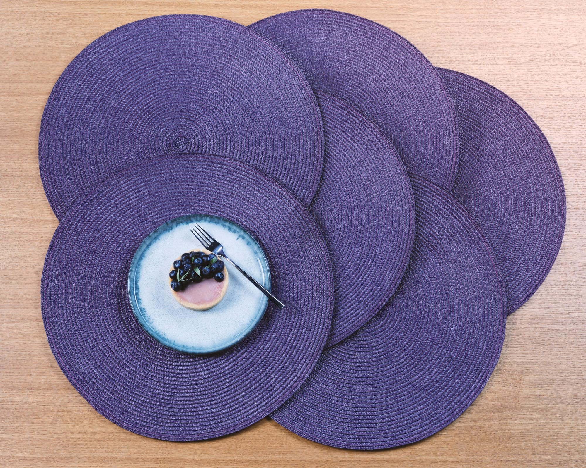 zero-purple-tischset-6er-set-38-cm-rund-hitzebest-ndig image 4