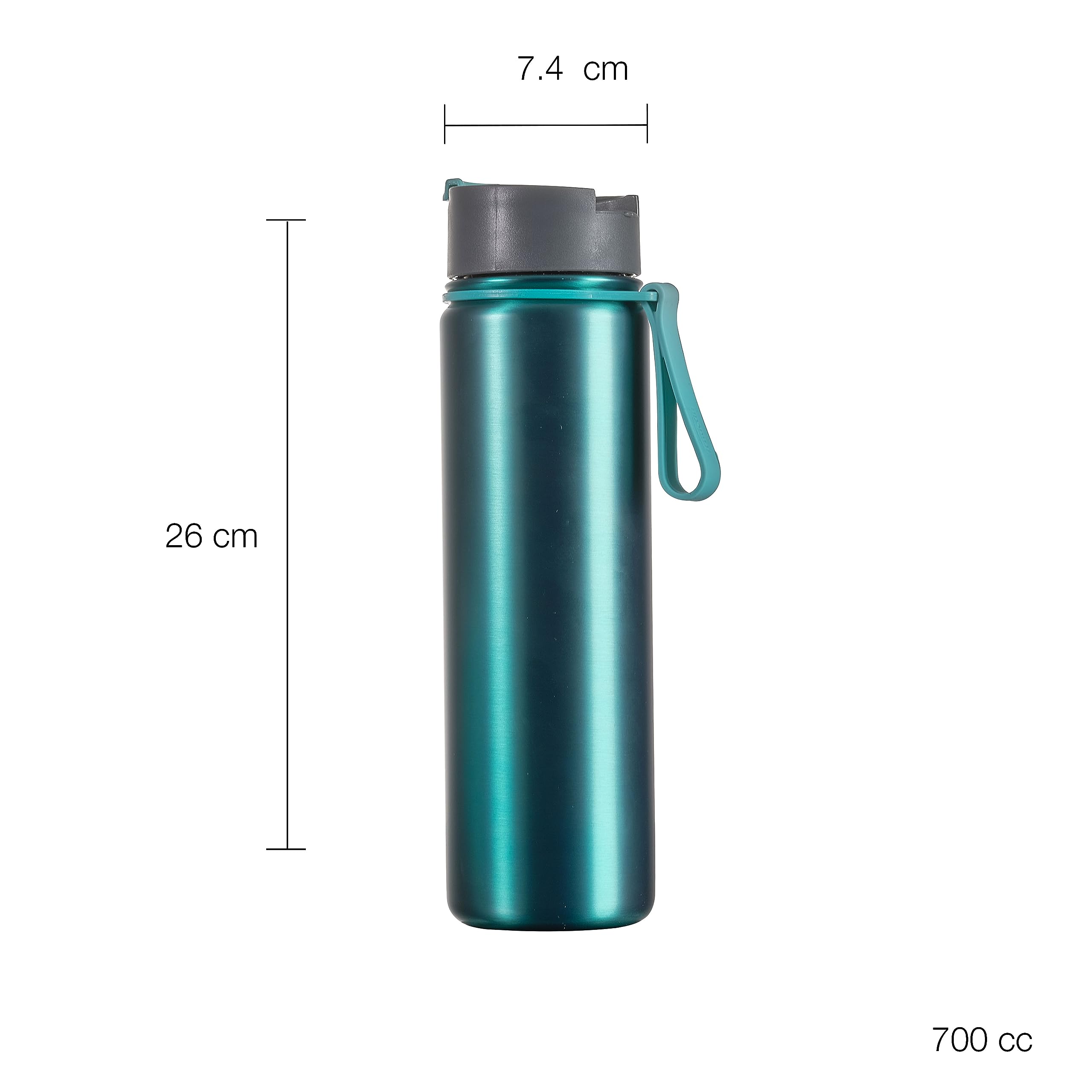 pasabahce-thermos-isolierflasche-700ml-gr-n-edelstahl-bpa-frei image 3