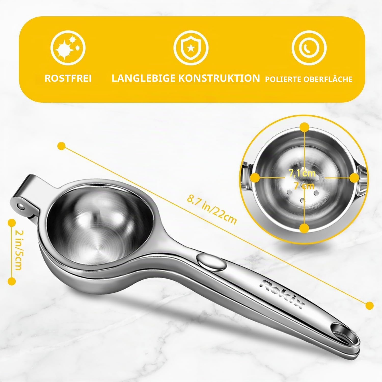 rekix-zitronenpresse-manuell-f-r-zitronen-limetten-silber-1-st-ck image 2