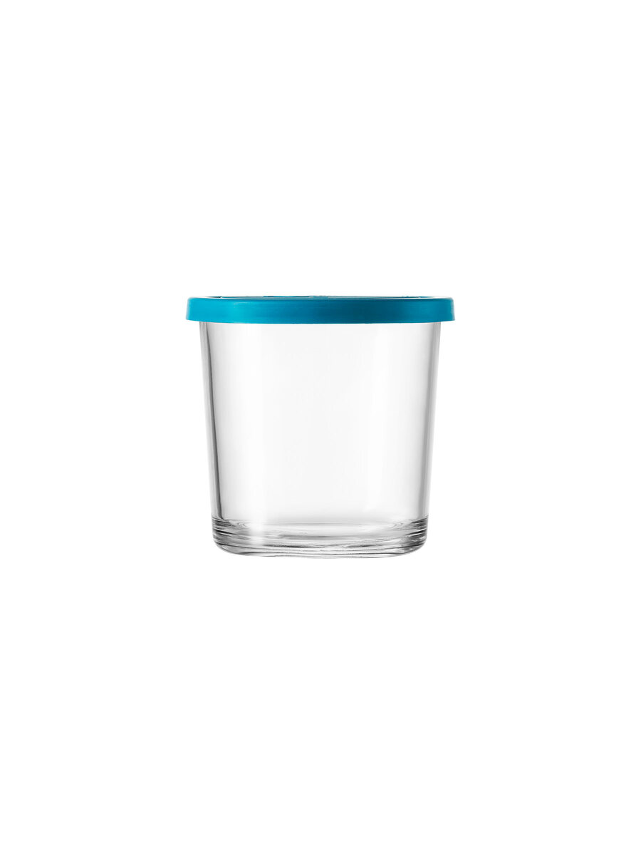 borgonovo-igloo-800-vorratsdose-glas-800-ml-blauer-deckel image 2