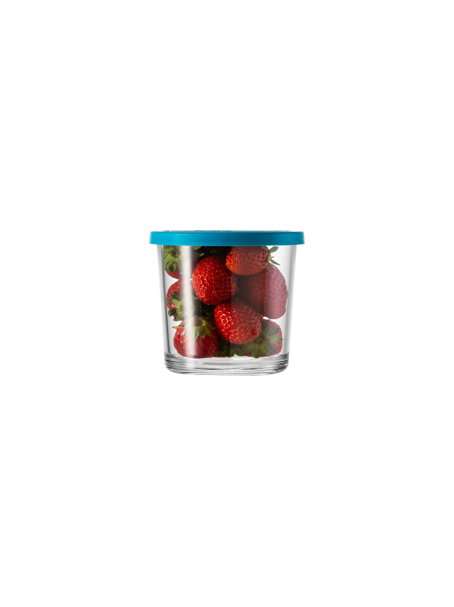 borgonovo-igloo-500-vorratsdose-445-ml-mit-hellblauem-deckel image 1