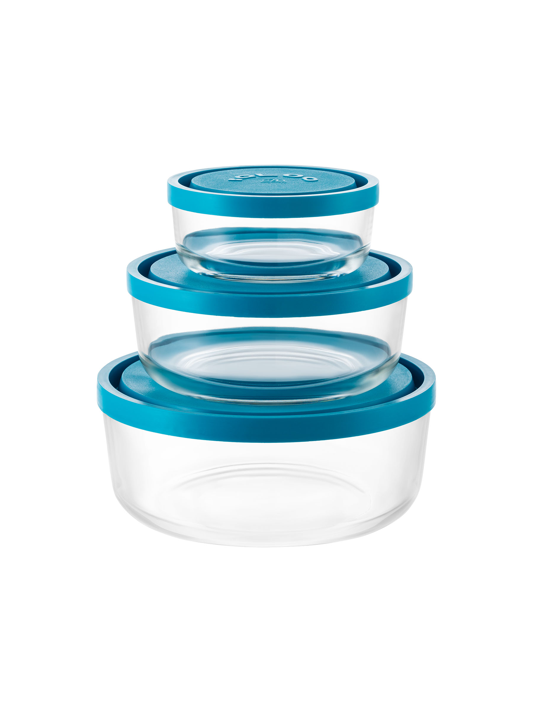 borgonovo-igloo-vorratsdosen-glas-3er-set-rund image 2