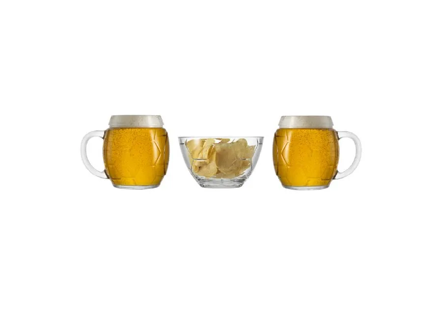 borgonovo-football-set-fu-ball-bierkrug-0-5l-schale-3-tlg image 1
