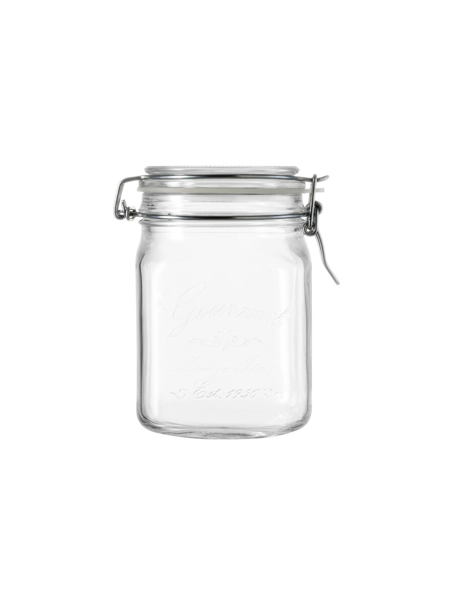 borgonovo-gourmet-vorratsglas-750-ml-eckig-b-gelverschluss image 2