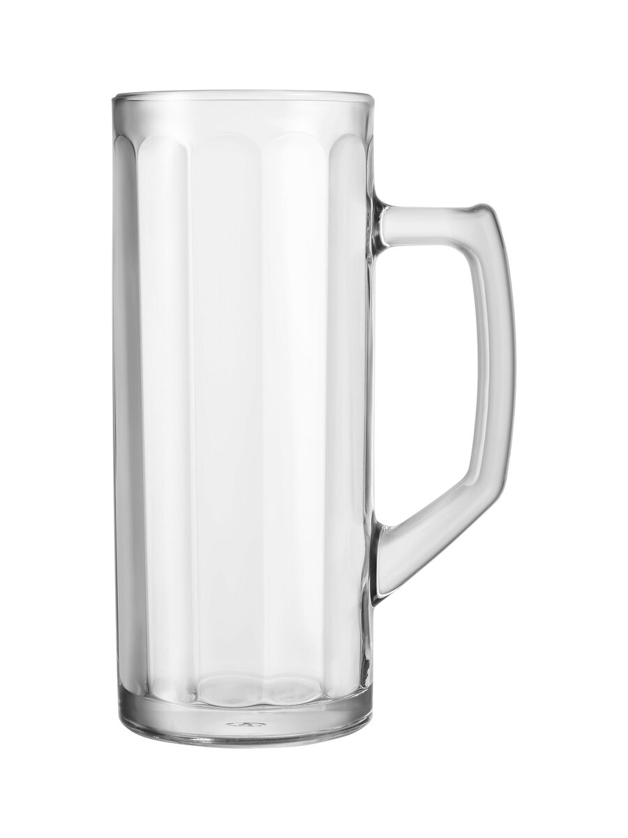 borgonovo-reno-bierkrug-0-5l-optik-glas-mit-henkel image 2