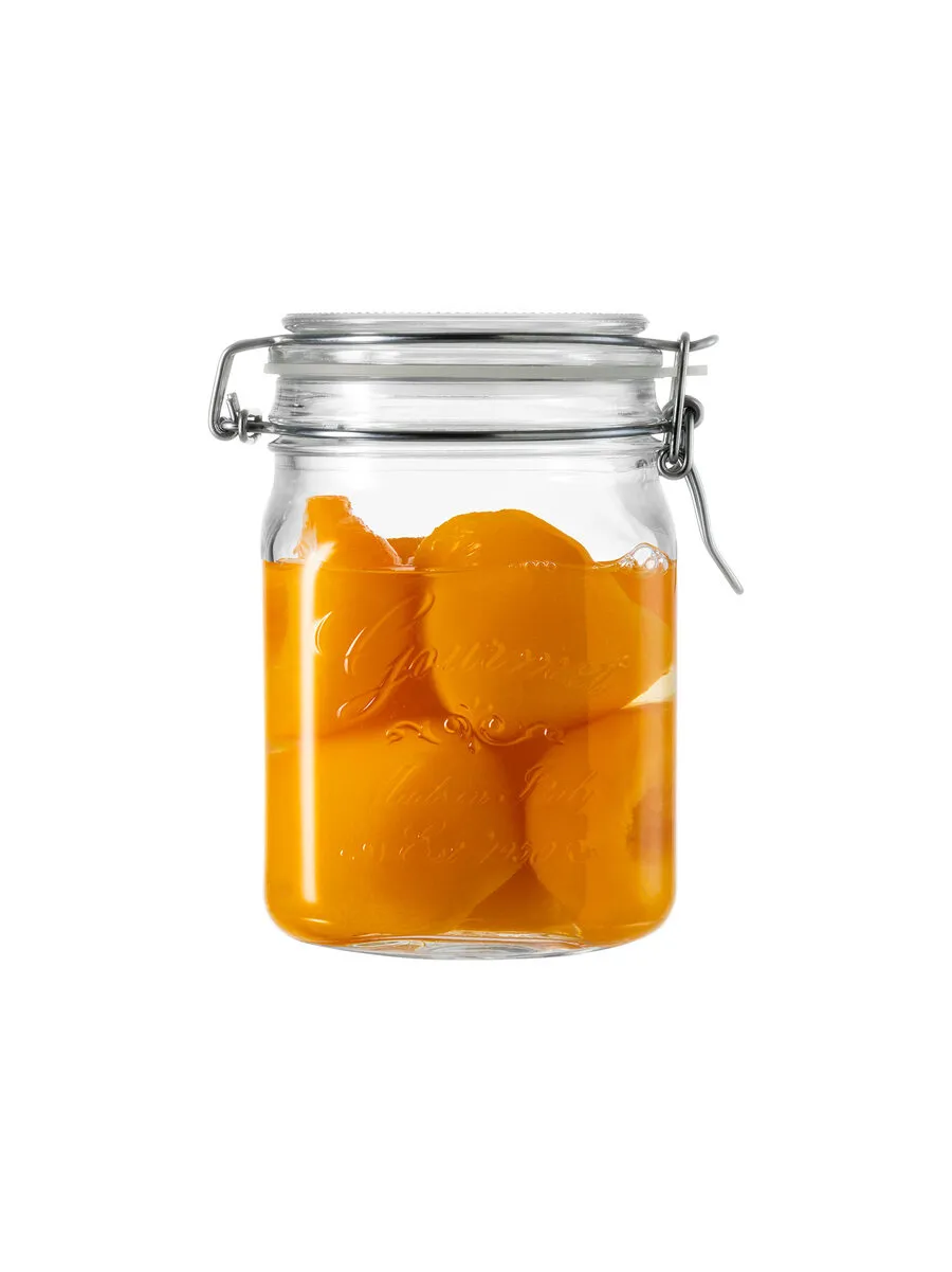borgonovo-gourmet-vorratsglas-1-l-eckig-b-gelverschluss image 1