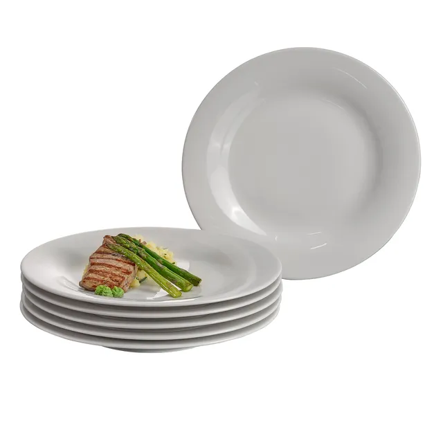 pasabahce-flatware-sets-speiseteller-porzellan-26cm-wei-6er-set image 1