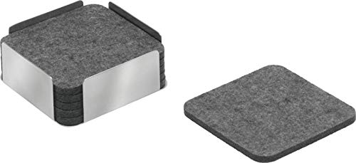 carl-mertens-filzuntersetzer-6-st-ck-grau-edelstahlhalter image 2