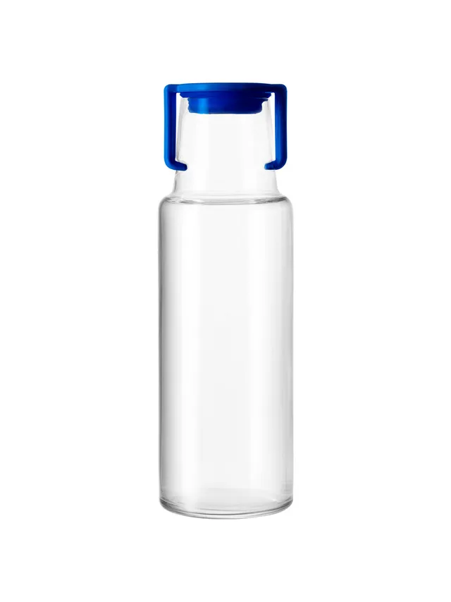 borgonovo-fenice-glasflasche-1-1-l-b-gelverschluss-blau image 1