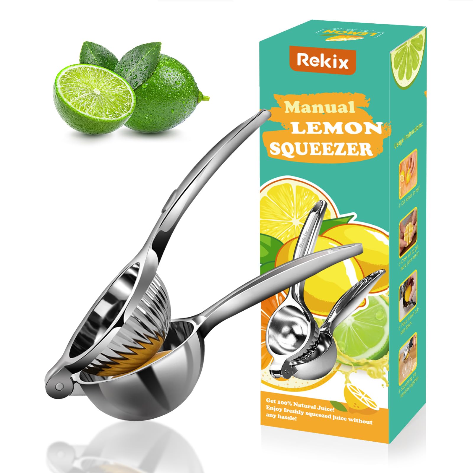 rekix-zitronenpresse-manuell-f-r-zitronen-limetten-silber-1-st-ck image 7