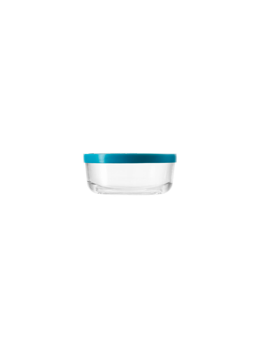 borgonovo-igloo-vorratsdose-glas-320-ml-11-cm-blauer-deckel image 2