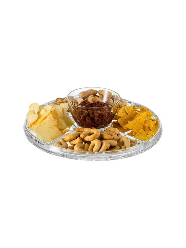 borgonovo-palladio-4-in-1-antipasti-platte-glas-31-cm-mit-haube image 1