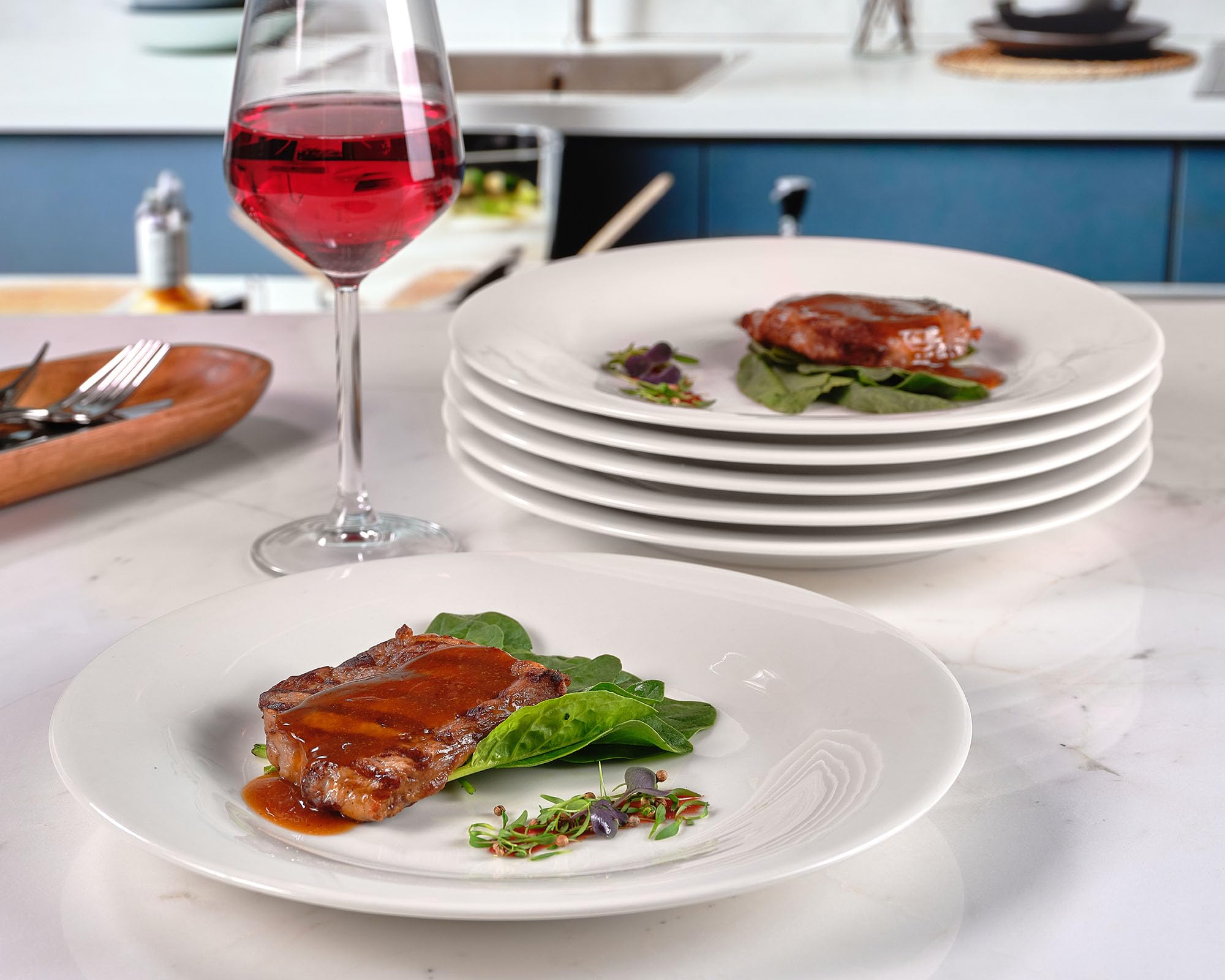 pasabahce-flatware-sets-speiseteller-porzellan-26cm-wei-6er-set image 6