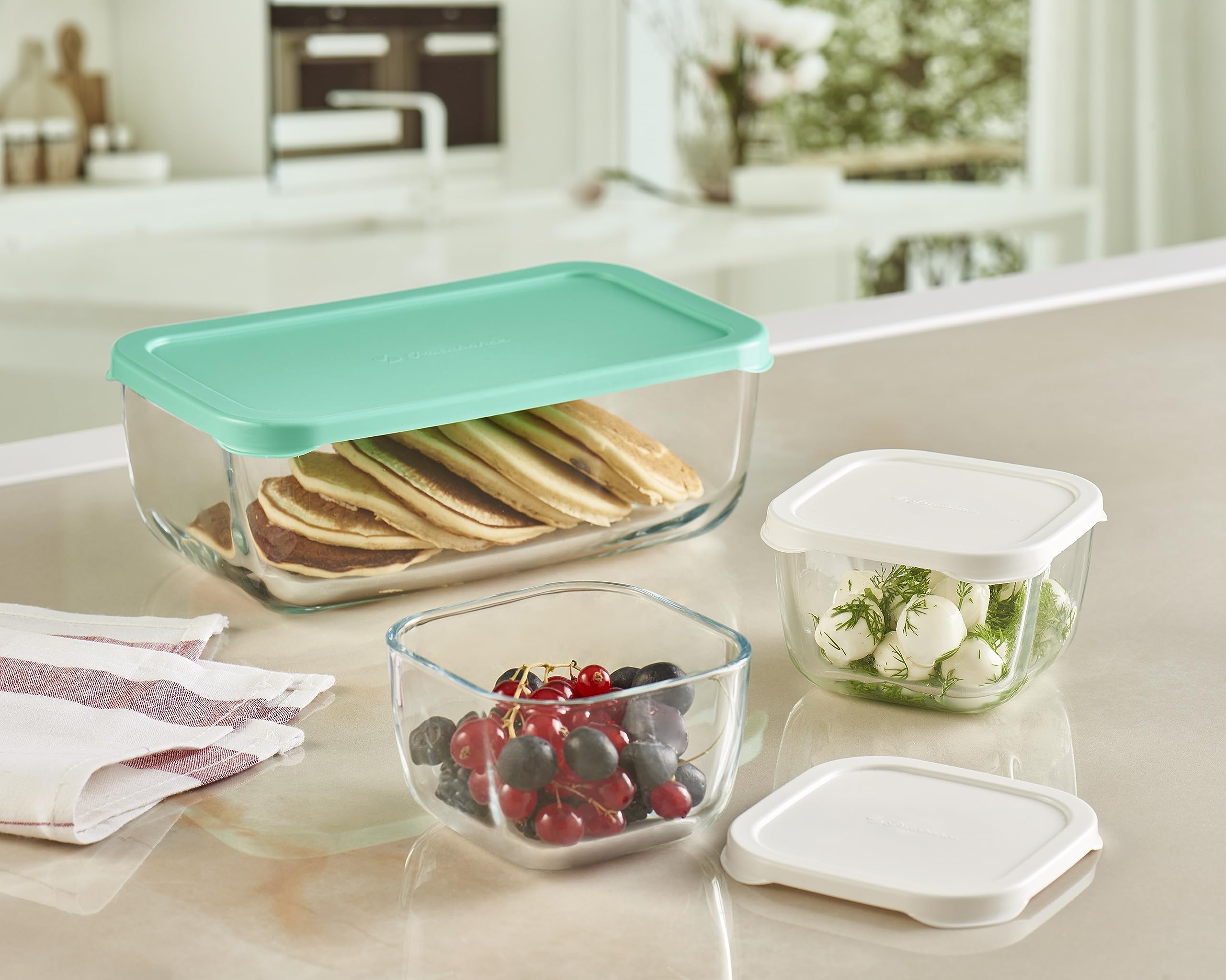 pasabahce-vorratsdosen-set-5er-glas-1030-ml-mehrfarbig image 7