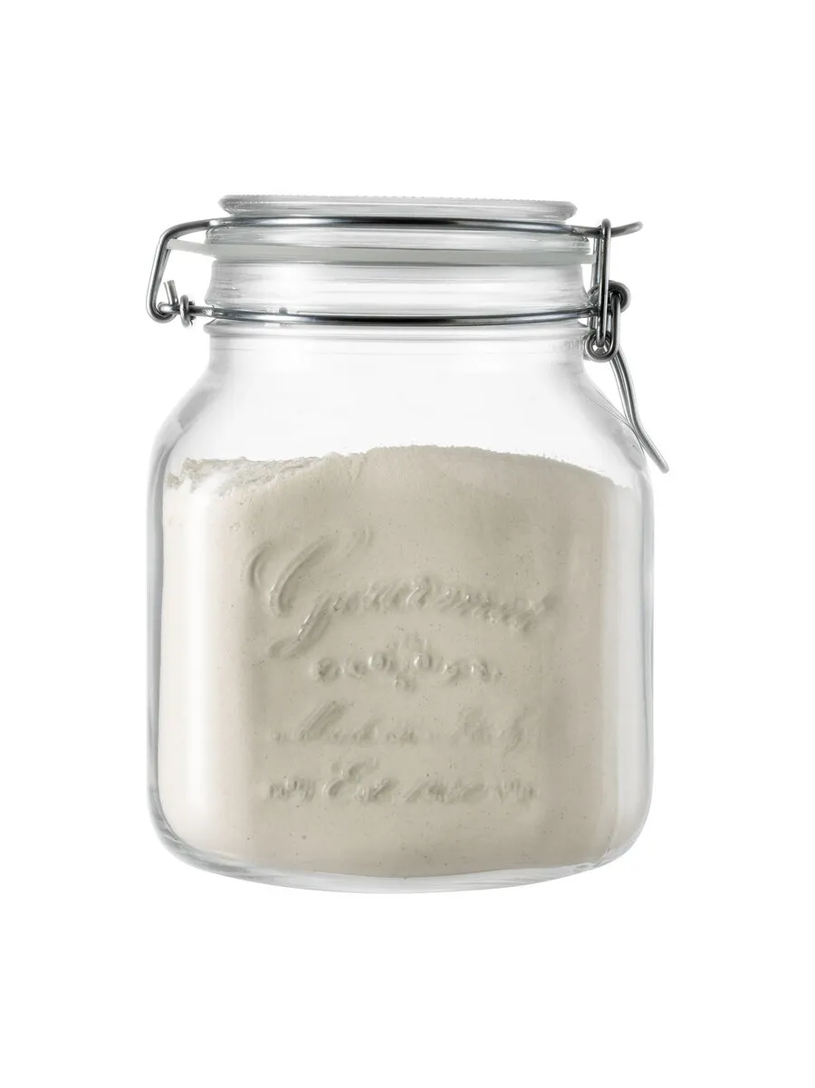 borgonovo-gourmet-ermetico-b-gelglas-1-7-l-eckig-vintage image 1