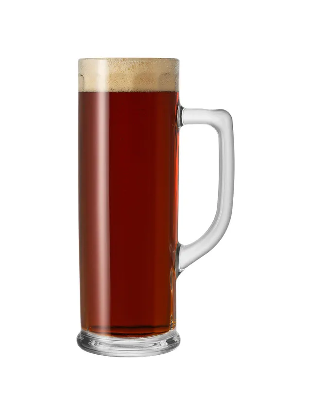 borgonovo-danubio-bierkrug-glas-optik-0-5-liter-mit-henkel image 1