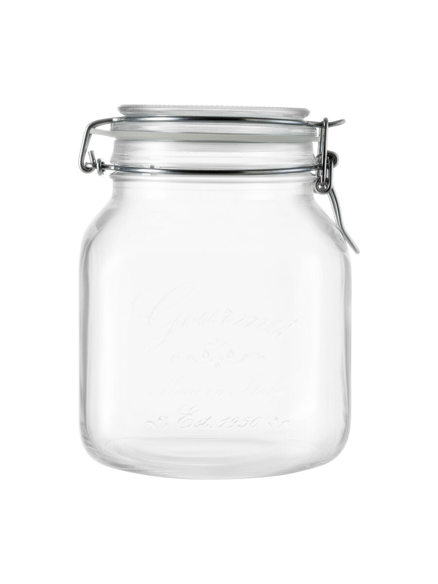 borgonovo-gourmet-ermetico-b-gelglas-1-7-l-eckig-vintage image 2