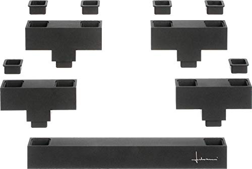 carl-mertens-bricks-modularer-kerzenleuchter-schwarz-mit-kerzen image 7